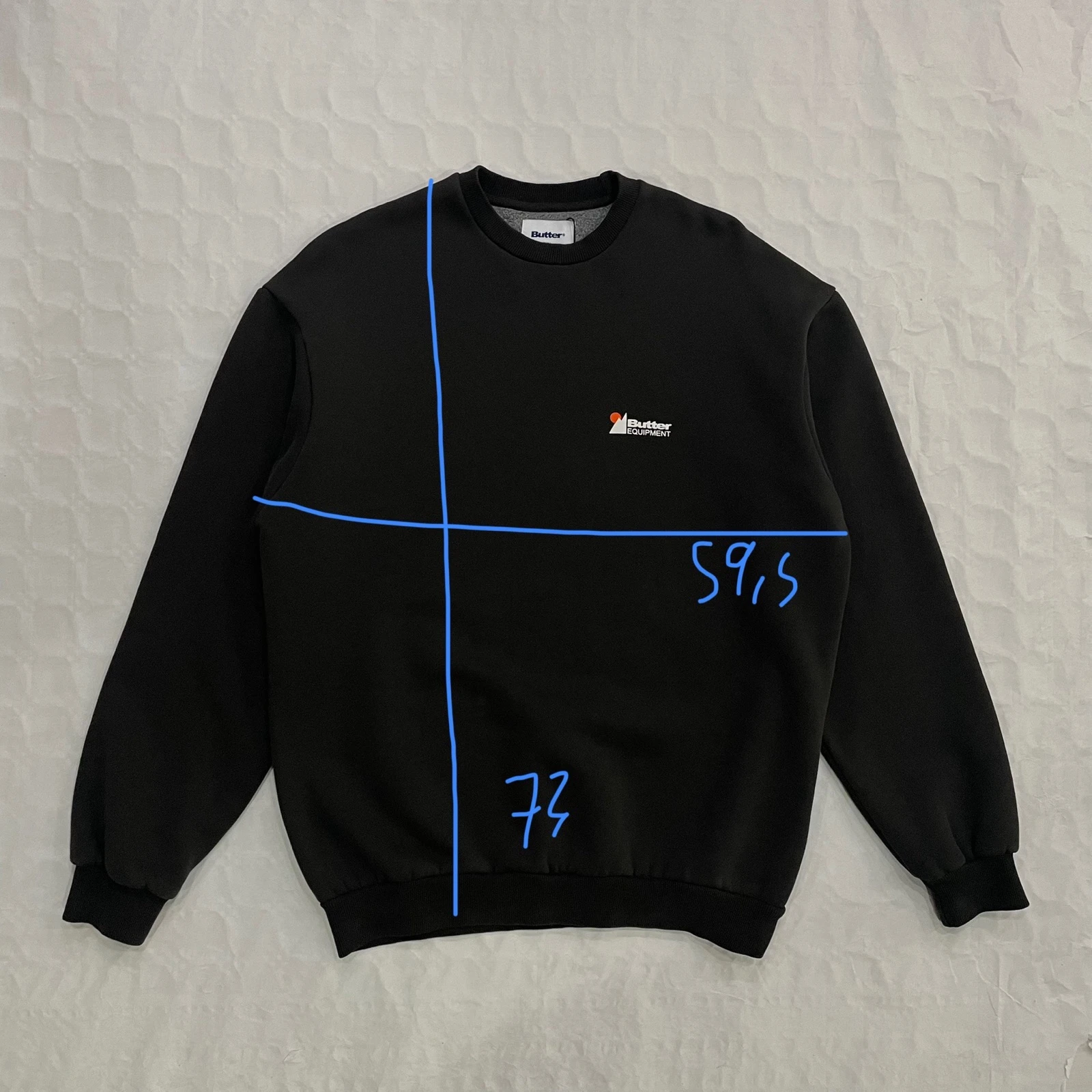 Suéter Butter Goods - Tonalidade Desbotada (Preto) – photo 3